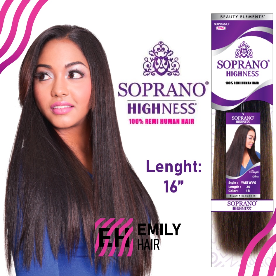 Extensión Soprano Highness Remi Yaki Straight – (16 – 18) pulgadas – Emily Hair  Extension